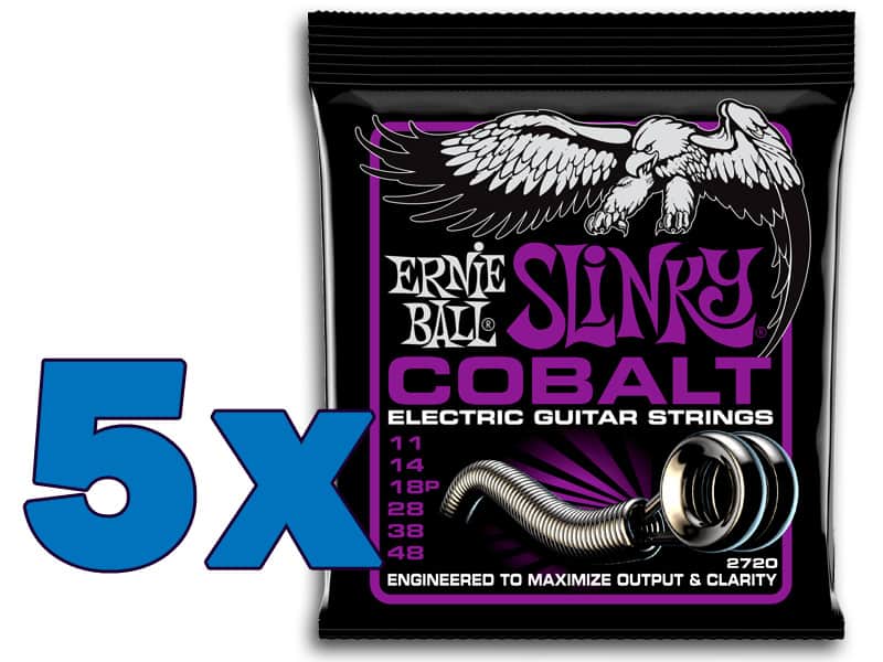 Ernie Ball 2720 OFFERTA 5 MUTE corde chitarra elettrica 11-48 image 1