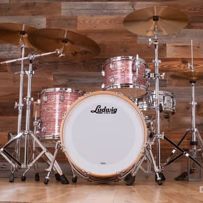 LUDWIG CLASSIC MAPLE 3 PIECE FAB DRUM KIT, VINTAGE PINK OYSTER image 5