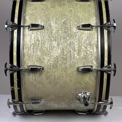 Ludwig 22/13/14/16" 70's 3-ply Drum Set - White Marine Pearl image 7