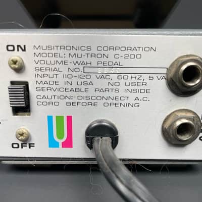 Vintage 1970s Mu-Tron C-200 Volume/Wah Pedal USA Made – Original Musitronics – Serial #3345 image 6