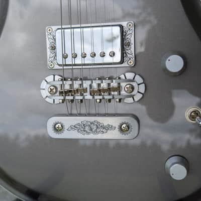 Zemaitis SCW22 Metallic Grey Electric Guitar w/Zemaitis Deluxe Semi-Hard Gig Bag image 9