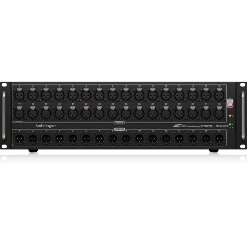 Behringer S32 | 32 In 16 Out Digital Snake | AES50 Stage Box with Midas Preamps image 1