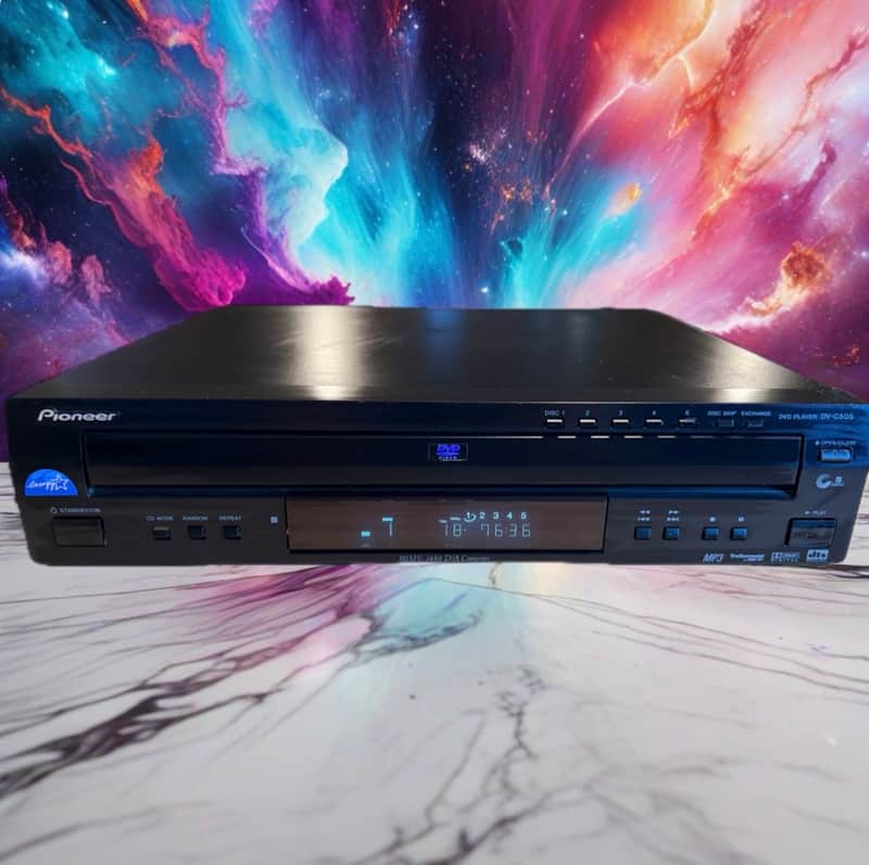 Vintage Pioneer DV-C505 DVD & CD Player 5 Disc Changer High Fidelity Serviced🔥