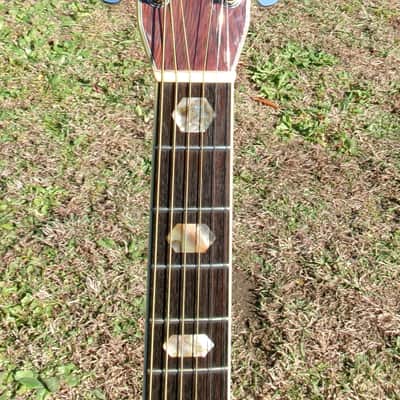 1980 Yairi YW-600 Dreadnought Guitar New Jacaranda Natural+Vintage Hard Case image 10