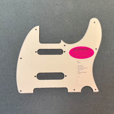 Warmoth White Nashville Tele Pickguard cut for Tele Neck & Strat Middle Pickup image 1