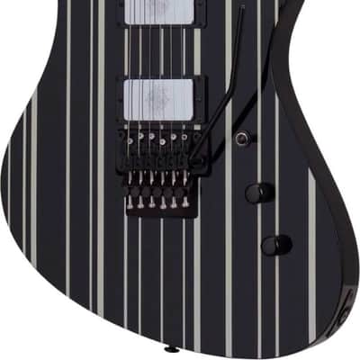 Schecter Synyster Gates Signature Synyster Custom with Schecter Signature Pickups 2016 - 2017 - Black with Silver Pinstripes image 1