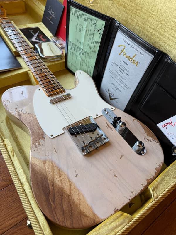 2025 Fender Custom Shop '57 Telecaster Super Heavy Relic LR25 Limited Edition - Aged Dirty White Blonde image 1