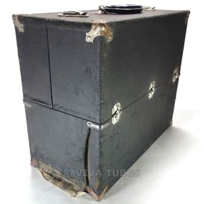 Small, Black, RCA, Vintage Radio TV Vacuum Tube Valve Caddy Carrying Case image 3