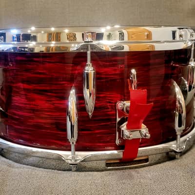 Sonor Vintage Series Snare Drum 14x6.5 - Vintage Red Oyster image 2