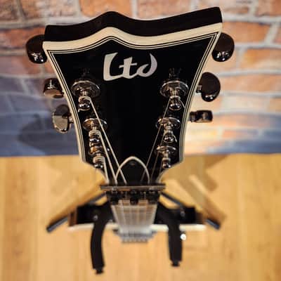 ESP LTD EC-401 FR RARE Floyd Rose Model Black w/ Matching LTD HSC image 4