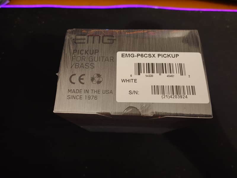 EMG P6CSX P-pickup - White image 1