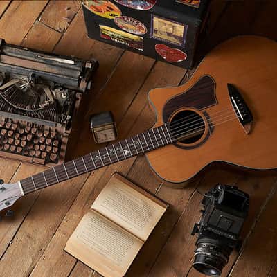 Gopherwood K330RCE GA Body Acoustic Guitar Solid Roasted Spruce EQ Pickup image 3
