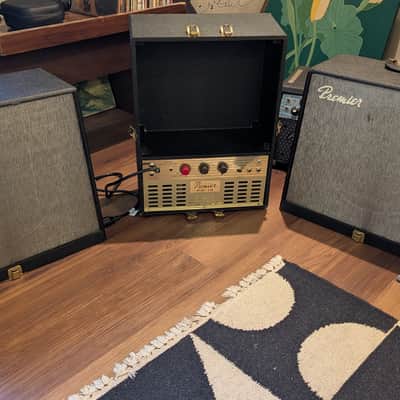 Vintage 1960s Premier PS-14 Tube Amp Suitcase--Head + Speakers image 1