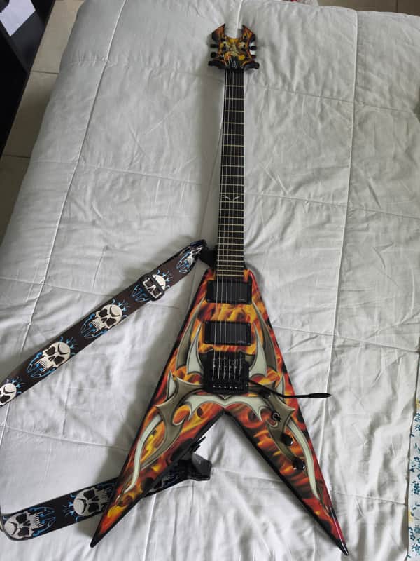BC Rich KKVFG2 Kerry King Tribal Fire Kahler EMG image 1