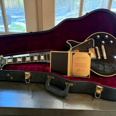 Gibson Custom Shop 1960 Reissue Les Paul Custom Black Beauty 50th Anniversary Gold Book 2010 - Black image 12