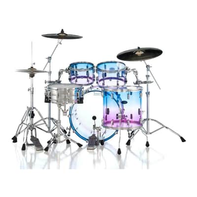 Pearl Crystal Beat Limited Edition 4pc Acrylic Drum Set Cotton Candy Fade image 6