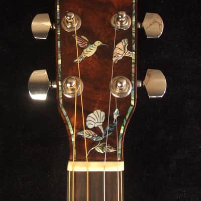 Handcrafted 4 String Tenor Guitar, Quilted Spalted Maple, Mahogany ARCH-BACK Cutaway , Vine Inlay, Soft-bag, Bruce Wei TG-2053 image 3
