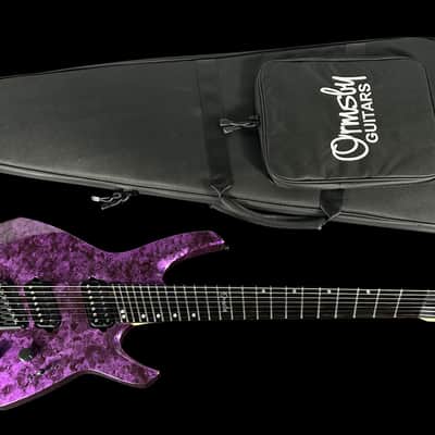 2024 Ormsby Goliath GTR 7 String Roberto Barros Signature Headless Multi-Scale ~ Cyborg Purple image 12