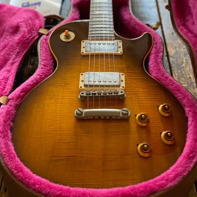 Gibson 1991 Les Paul Pre-Historic 1959 Reissue Yamano Order Honey Burst Flametop w/ OHSC & Yamano Docs R9 image 6