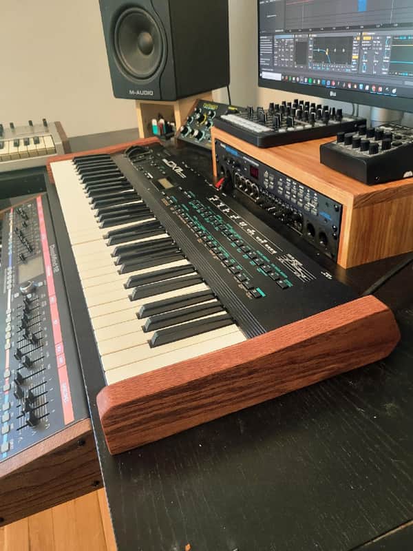 Custom Oak Side Panels for Yamaha DX11