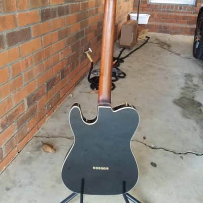 JW Van Telecaster Deluxe Custom Hybrid 2017 Gloss Black w/ Gold Hardware image 6