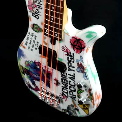 Custom Painted and Upgraded Yamaha RBX 260 With Matching Headstock And Graphics image 4