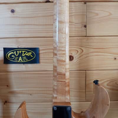 Handcrafted Boutique Electric Guitar – Birdseye Maple Top – Made in Italy (1980s–1990s) image 11