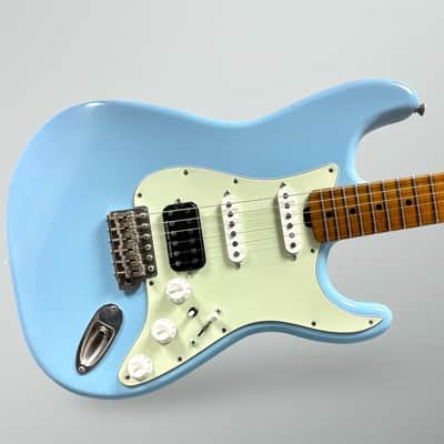 Morgan Electrics Double Cut Standard - CUSTOM - Sonic Blue image 4