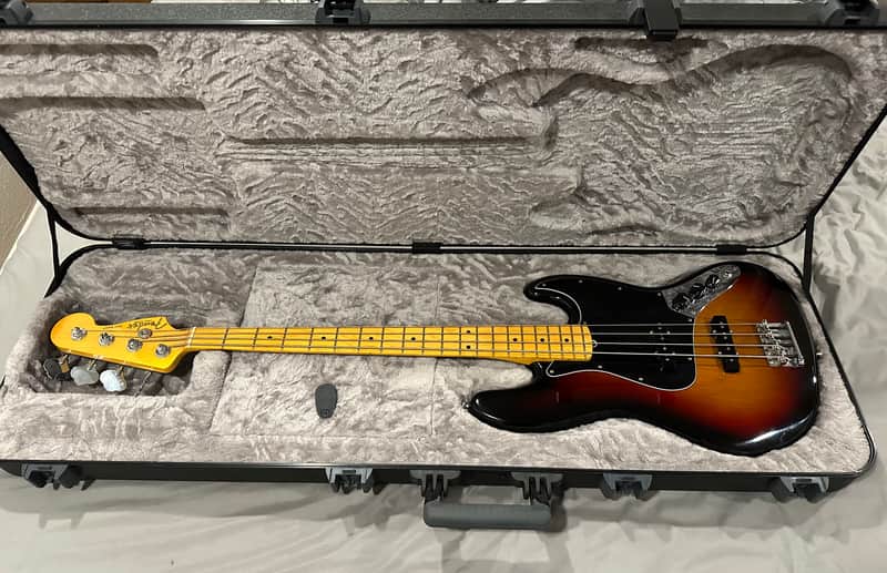 Fender American Professional II Jazz Bass with Maple Fretboard 3-Color Sunburst image 1