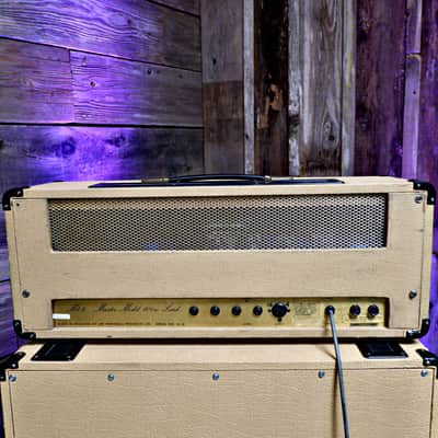 Vintage Marshall JMP 2203 MKII Master Lead 100-watt Amp Head w/ Matching 4x12 Speaker Cab - Fawn Tolex image 14