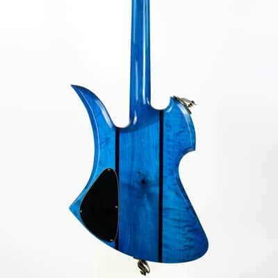 1980 BC Rich USA Mockingbird Transparent Blue Flamed Maple w Original Case image 9