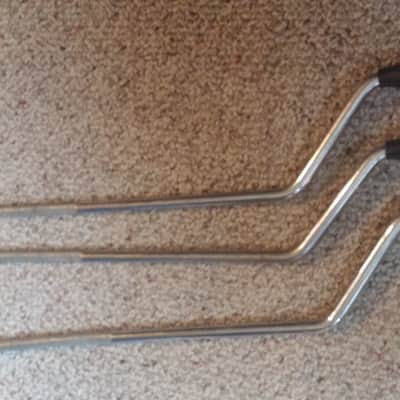 Pearl SET OF 3 Original FLOOR TOM LEG Japan VINTAGE 70s 80s  Maple Wood Fiberglass NOT COPIES image 2