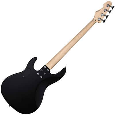ESP LTD AP-204 Bass Guitar - Black Satin image 3