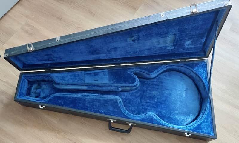 Framus Case for 70ies Jan Akkerman guitar - Black, blue lining image 1