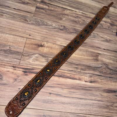 Carlino Orianthi Tiger Eye Tan Scale leather 2026 - Tan image 7