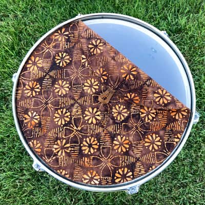13" single layer Drum Bunny cloth drum cover - dampener - partial mute - compare to Drum Tortillas - Quesadilla - Big Fat Snare image 2