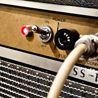 Pearl SS-101 100W Solid State Guitar Combo Amp 1970s w/ Original Aluminum Case image 6