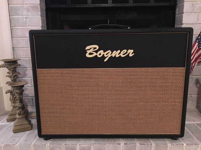 Bogner 2x12 Cabinet Tolex / Wheat Grill image 1