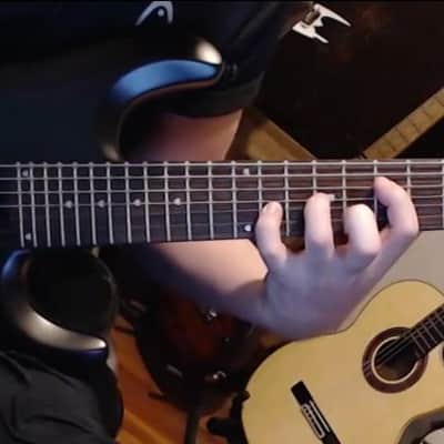 Sterling JP70 John Petrucci 7-String Electric Guitar, DiMarzio Illuminator PUs - Stealth Black image 3