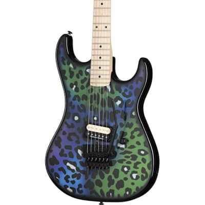 Kramer Baretta "Feral Cat" Custom Graphic Electric Guitar Rainbow Leopard image 1