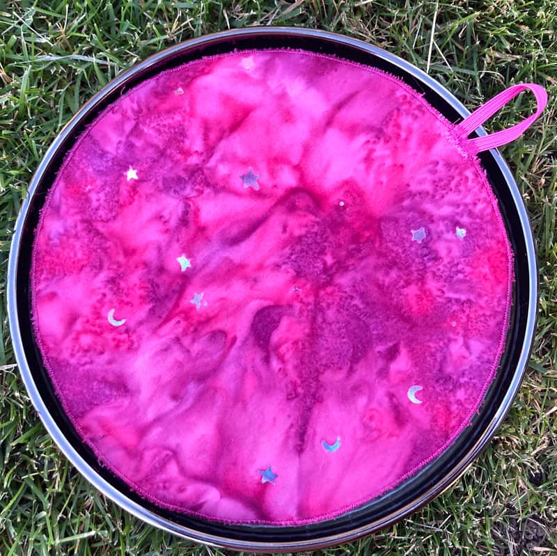 8" single layer Drum Bunny cloth drum cover - dampener - partial mute - compare to Drum Tortillas - Quesadilla - Big Fat Snare image 1