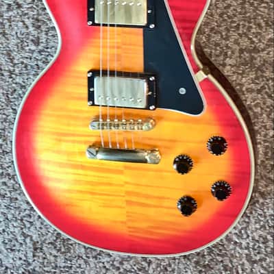 Epiphone Les Paul Custom Plus Heritage Cherry Sunburst electric guitar ohsc image 1