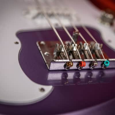 Guyatone EB-9 Sharp 5 1960s - Lavender Metallic image 10