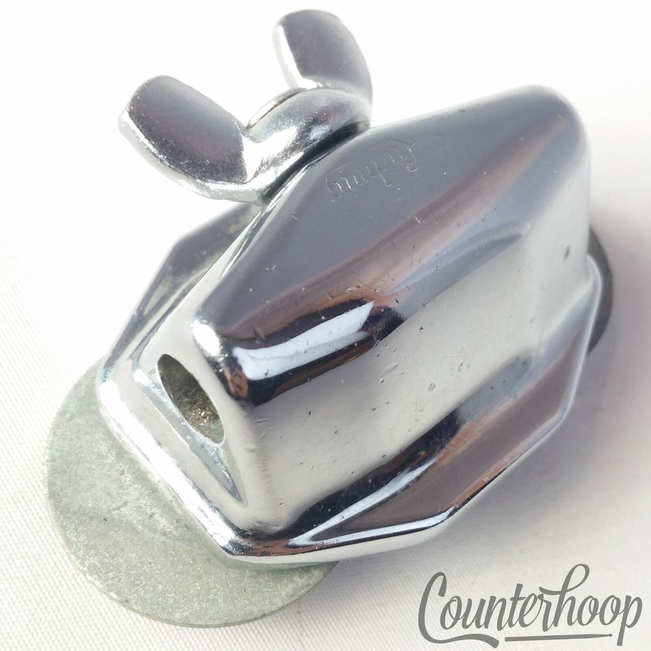 Ludwig Tom Drum/Bass Spur/Cymbal Arm Mount Chrome Wing-Screw Vintage 50s-60s USA — main photograph