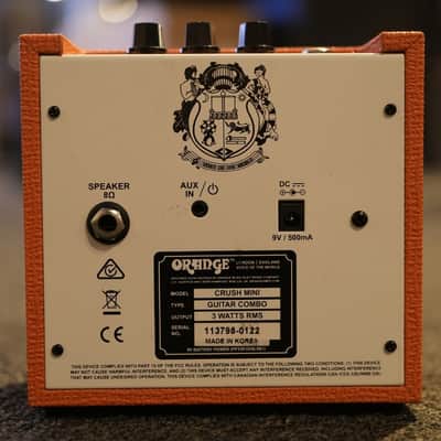 Orange Crush Mini 3w 1x4" Portable Guitar Combo Amp - Used image 4