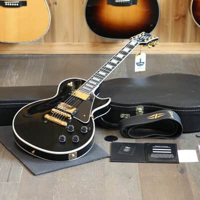 2025 Gibson Les Paul Custom Electric Guitar Black Ebony + COA OHSC image 1