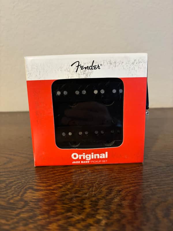 *NOS* Fender 099-2123-000 Original Jazz Bass Pickup Set 2010s - Black image 1