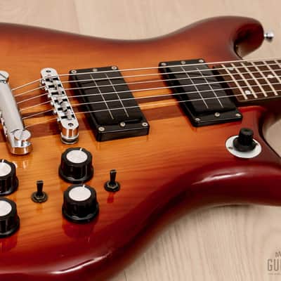 1980s Kawai F-III Vintage Neck Through Guitar Sunburst w/ Case