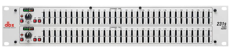 DBX 231S 2-Channel, 31-Band, 1/3 Octave Graphic Equalizer image 1