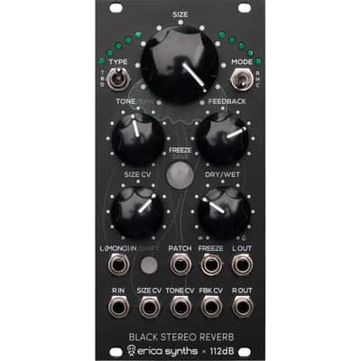 Erica Synths Black Stereo Reverb - Effect Modular Synthesizer image 1